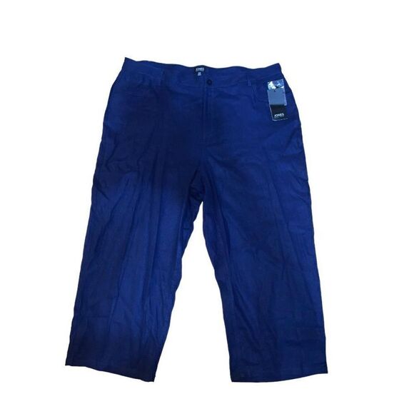 Jones New York Cropped Linen Pants - Picture 1 of 6